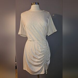 Grey ruched dress